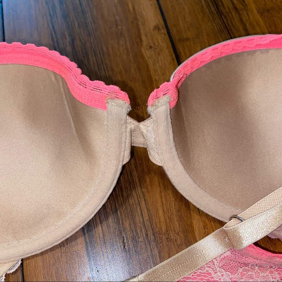 Aerie Gold Push Up Bra Pink Details - Picture 9 of 13